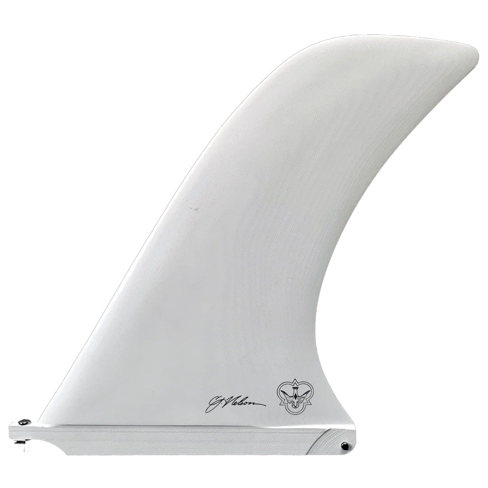 Flying Diamonds - CJ Nelson - Noserider - White Single Fin Flying Diamonds White 9.5"
