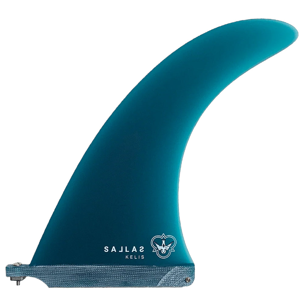 Flying Diamonds - Kai Sallas - Kelis Kaleopa'a - Teal Single Fin Flying Diamonds
