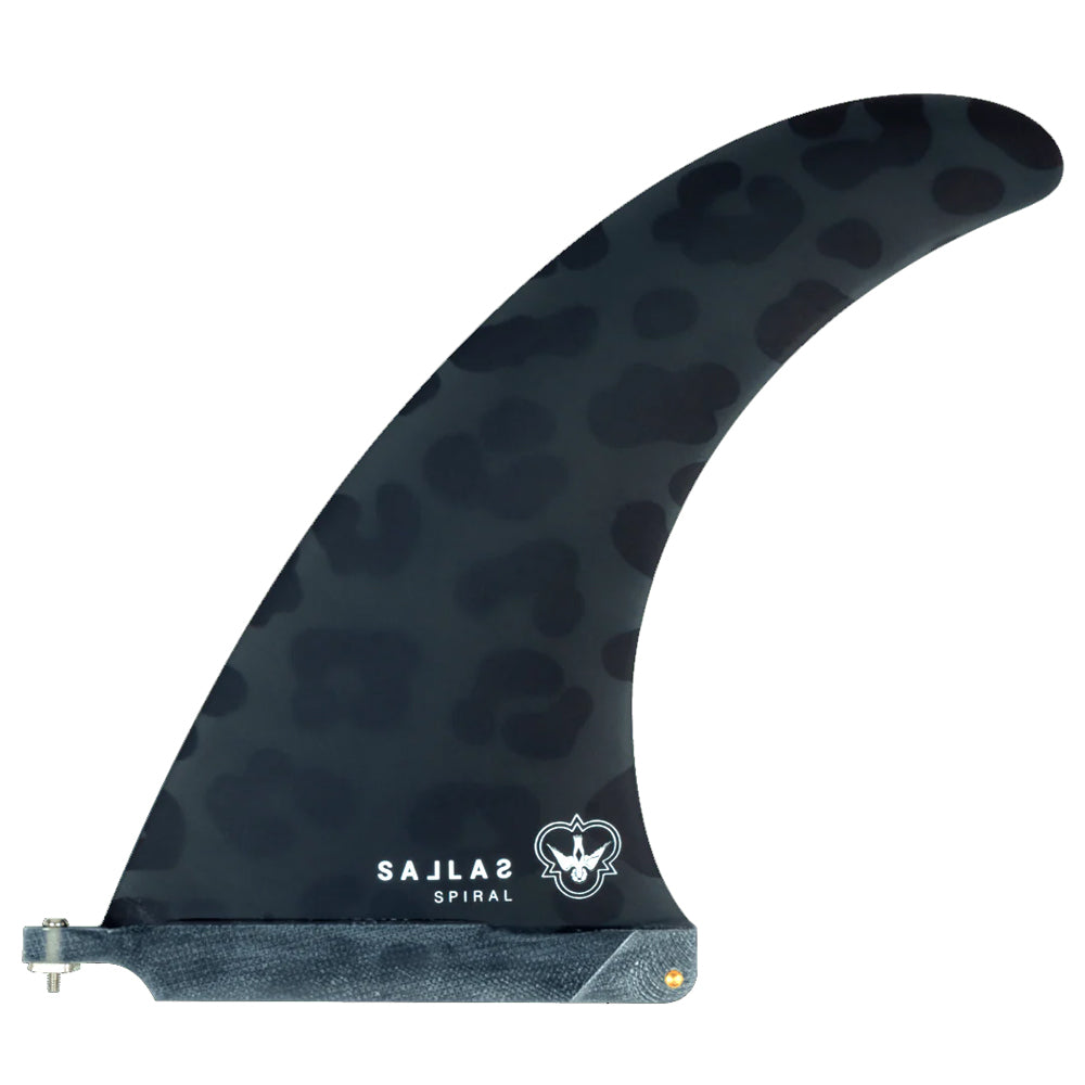 Flying Diamonds - Kai Sallas - Spiral - Black Leopard Single Fin Flying Diamonds Black Leopard 9"