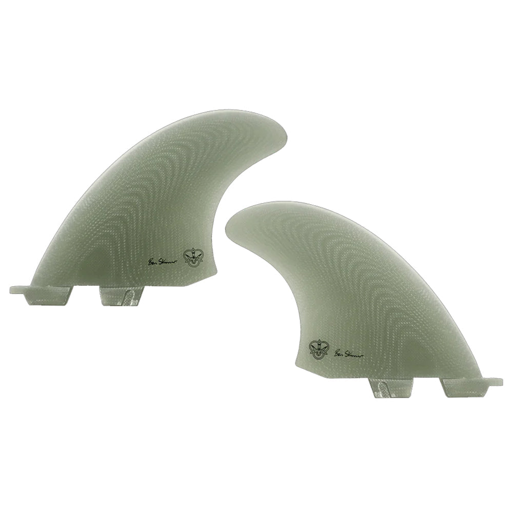Flying Diamonds - Skindog - Twin Fins FCS II - Clear Sidebite Flying Diamonds Clear 5 7/16"