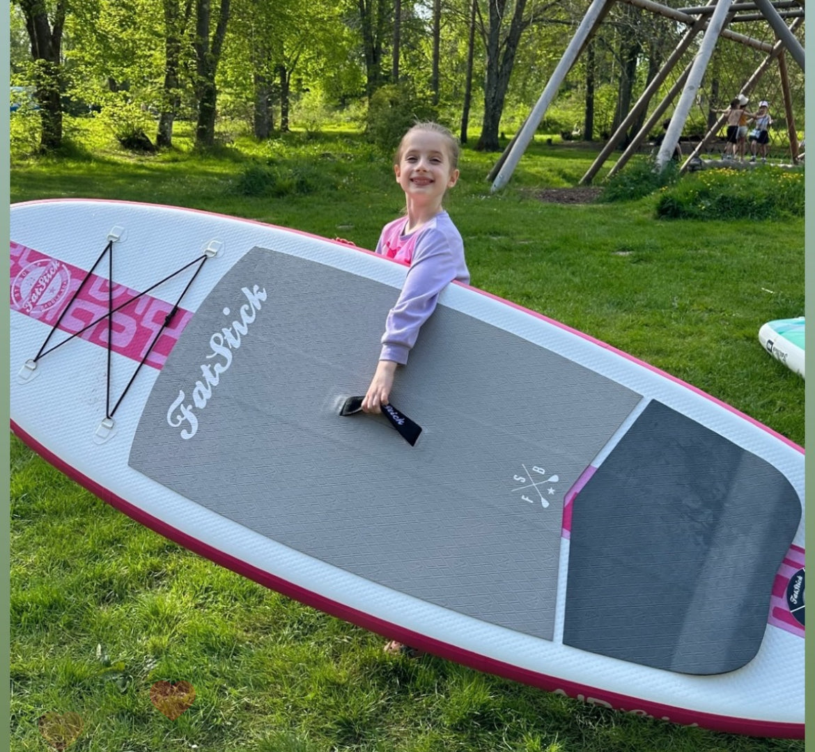 Kids 7’6 GromStick Inflatable Stand Up Paddle Board Package | Childs SUPs FatStick Boards