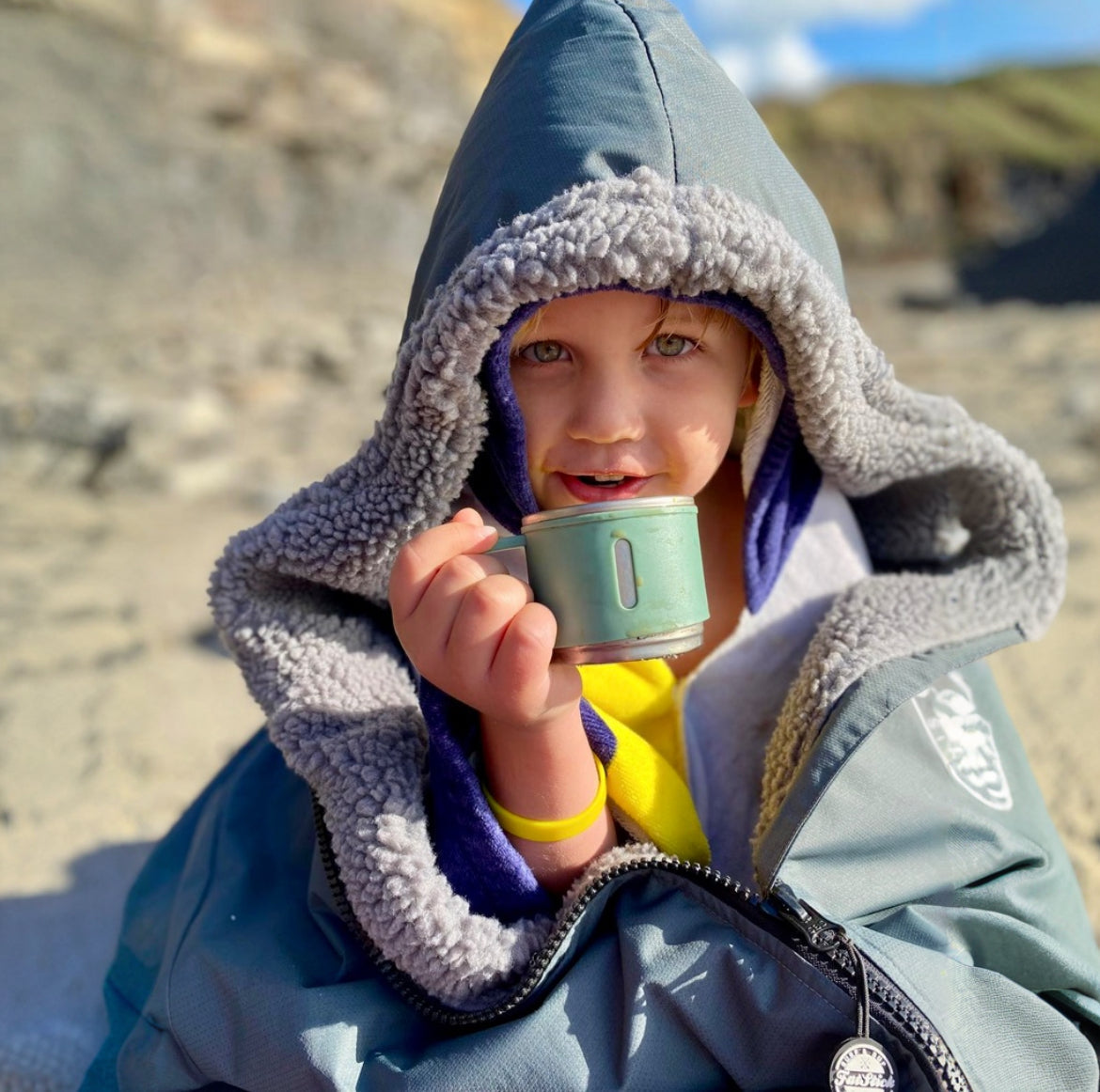 FatStick Kids Childs Changing Robe “FatWrap” With Sherpa Fleece Lining Accessories/Bags FatStick Boards