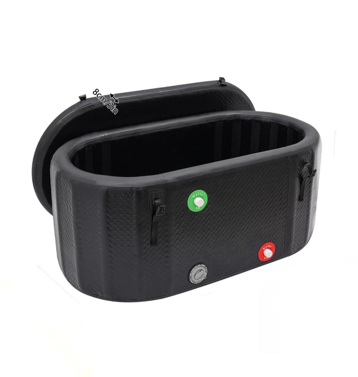 Pro Cold Water Therapy Plunge Tub | Ice Bath | Drop Stitch | XL FatStick Boards