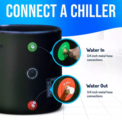 Pro Cold Water Therapy Plunge Tub | Ice Bath | Drop Stitch | XL FatStick Boards