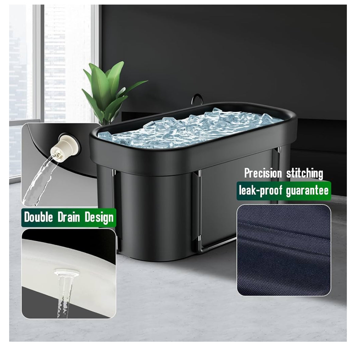 FatStick Recovery Ice Bath | Cold Water Therapy & Recovery Plunge Tub | Round/Oval Accessories/Bags FatStick Boards