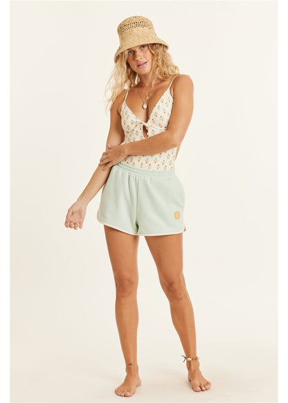 Sisstrevolution Nani Fleece Short ladies shorts Sisstrevolution Sea Mint S