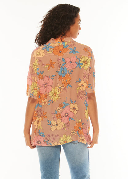 Sisstrevolution Stay Stoked SS Woven Top ladies blouse Sisstrevolution