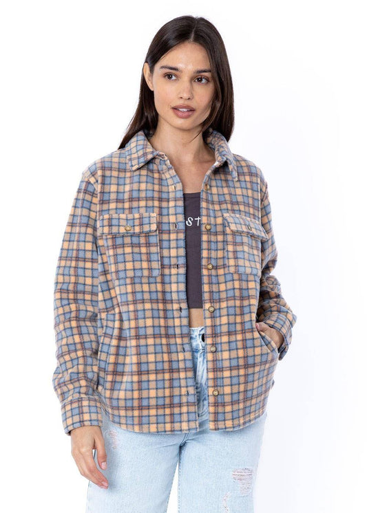 Sisstr Michelle Eco-Zy Shirt ladies jacket Sisstrevolution Coral XS