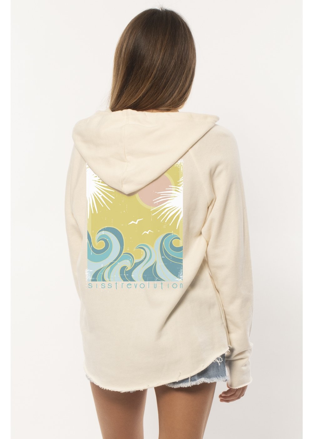 Sisstrevolution Swirl Ls Fleece Hoodie ladies hood Sisstrevolution