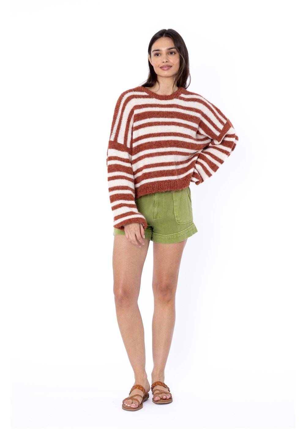 Sisstr Ocean Shores Sweater ladies sweater Sisstrevolution Rust XS