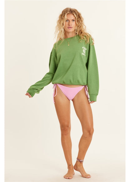 Sisstrevolution Lucia Long Sleeve Fleece Crew ladies crew Sisstrevolution