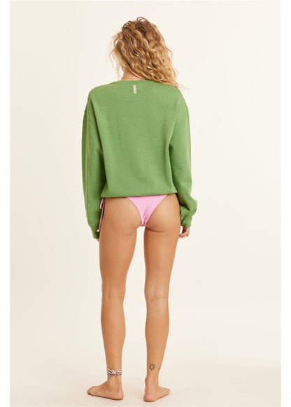 Sisstrevolution Lucia Long Sleeve Fleece Crew ladies crew Sisstrevolution