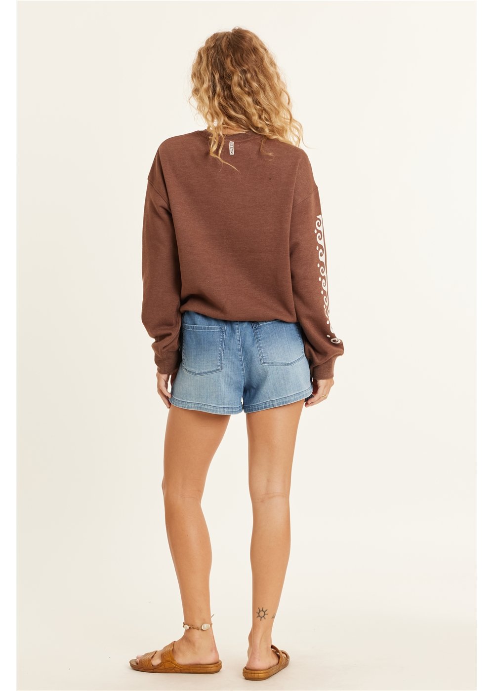 Sisstrevolution Lucia Long Sleeve Fleece Crew ladies crew Sisstrevolution
