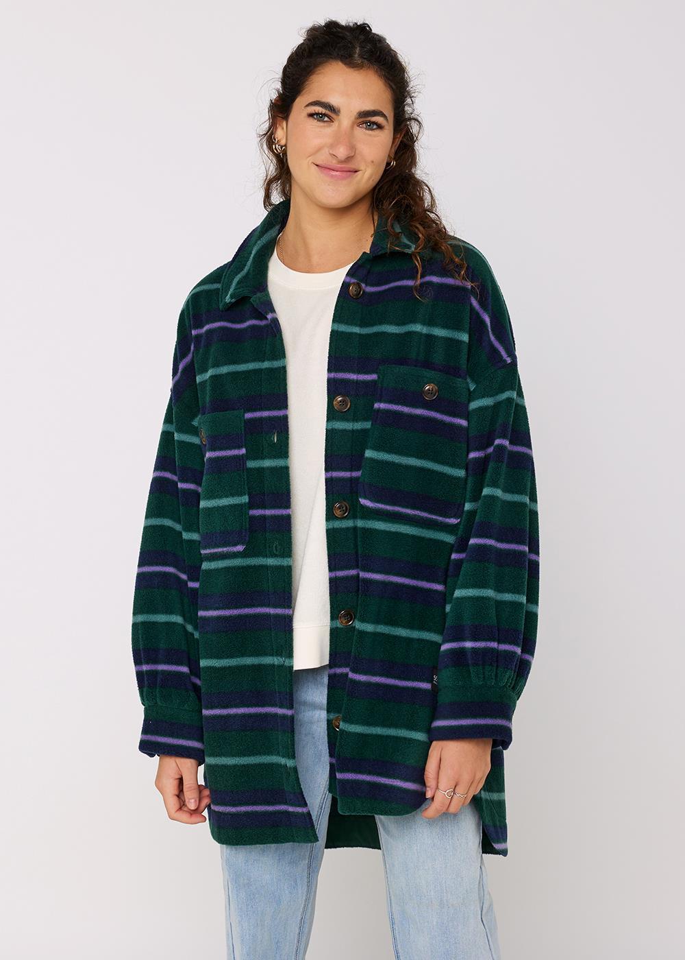 Sisstrevolution Polar Palmas Eco-zy Polar LS Overshirt ladies jacket Sisstrevolution North Green S