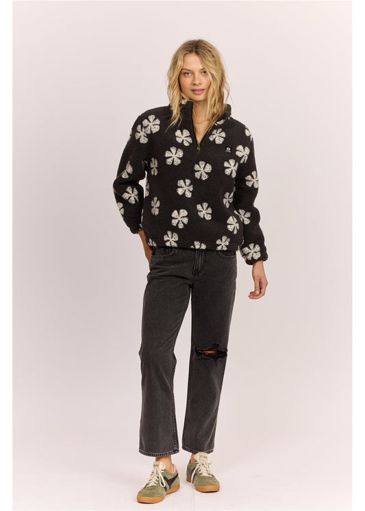 Sisstrevolution Smooth Sherpa Fleece ladies jacket Sisstrevolution vintage black S