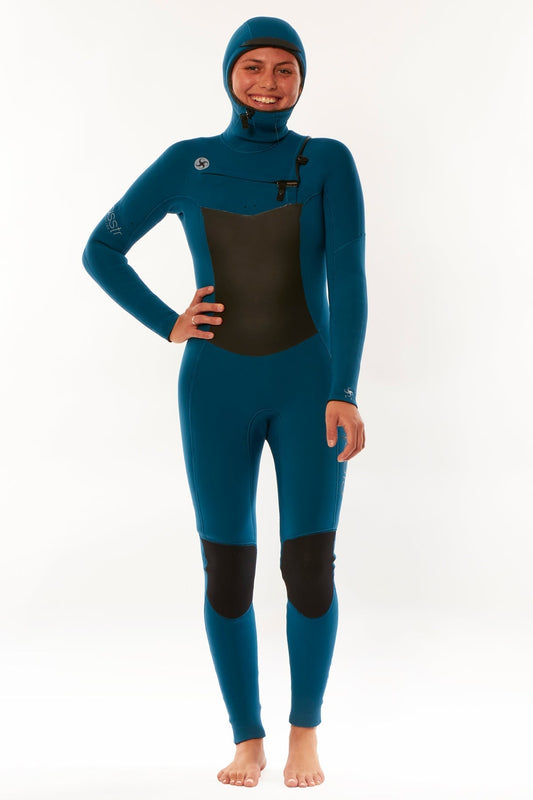 Sisstr 7 Seas 6/5 Hooded Chest Zip Wetsuit ladies wetsuits Sisstr laguna UK4