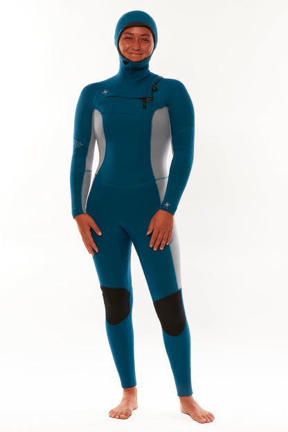 Sisstrevolution My seas 5/4 Hooded Chest Zip Full Wetsuits ladies wetsuits Sisstrevolution laguna UK6