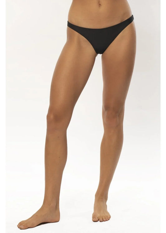 Sisstr Solid Cora Cheeky Bottom Swim swim bottoms Sisstrevolution black XS