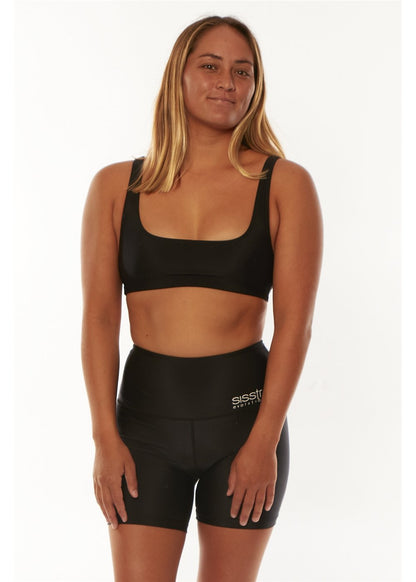 Sisstr Solid Leda Bralette Top swim top Sisstrevolution Black XS