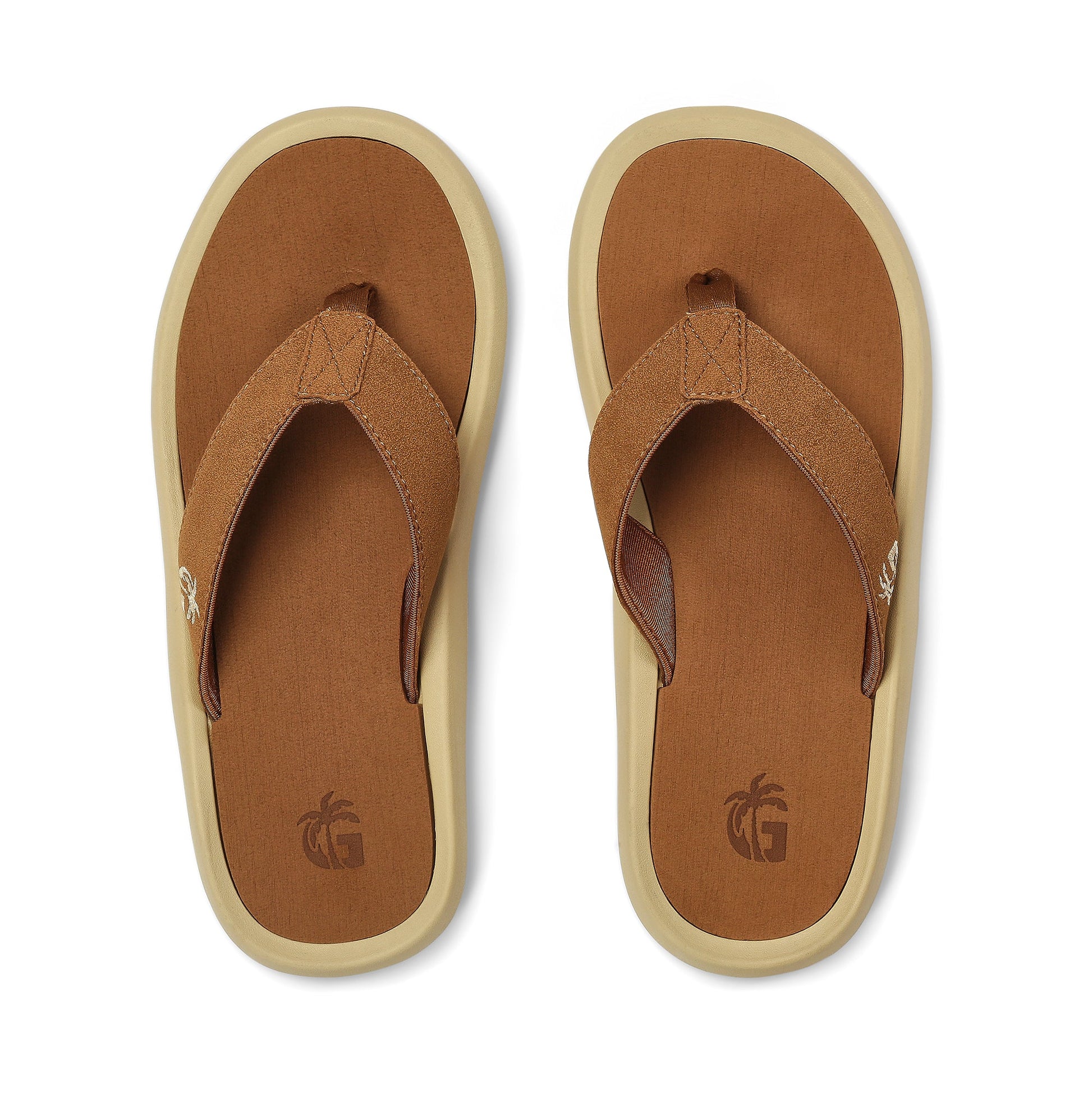Noosa Flip-Flops - Men's - Latte Noosa Flip-Flops Gumbies