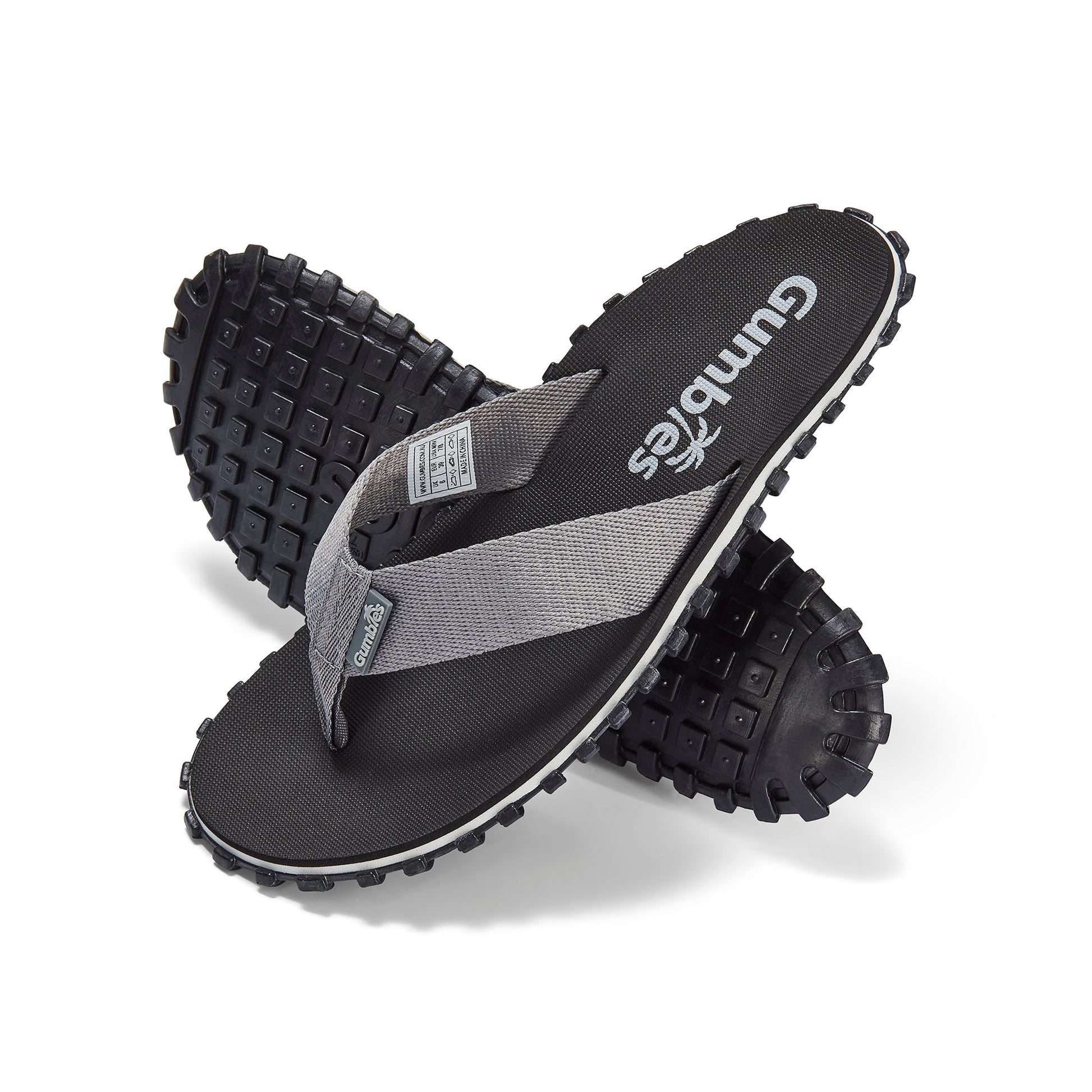 Duckbill - Flip-Flops - Women's - Black & Grey Duckbill Flip-Flops Gumbies