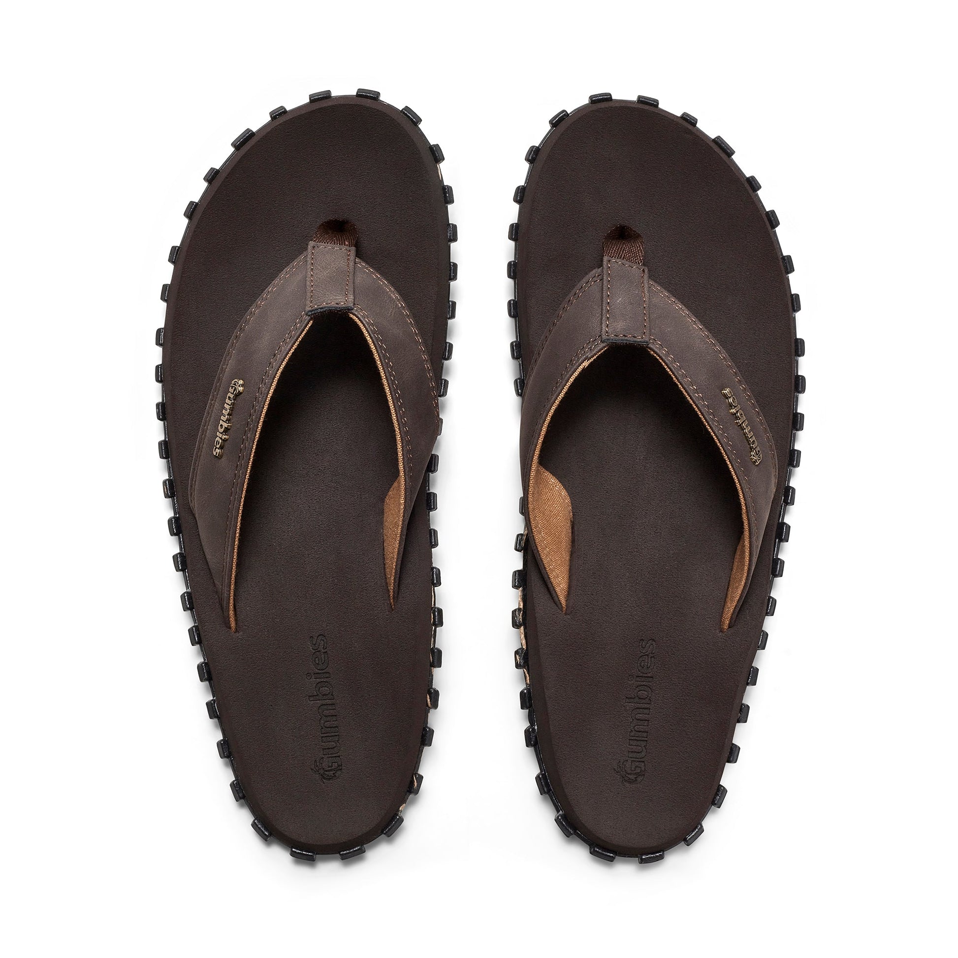 Vegovert Flip-Flops - Men's - Brown Vegovert Flip-Flops Gumbies
