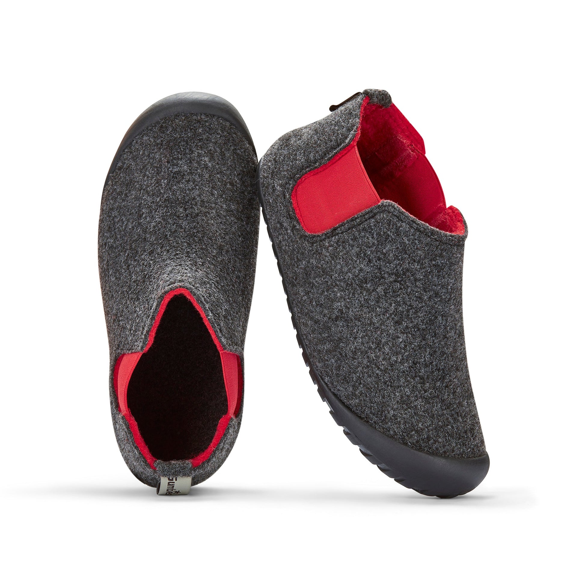 Brumby - Women's - Charcoal & Red Brumby Slippers Gumbies