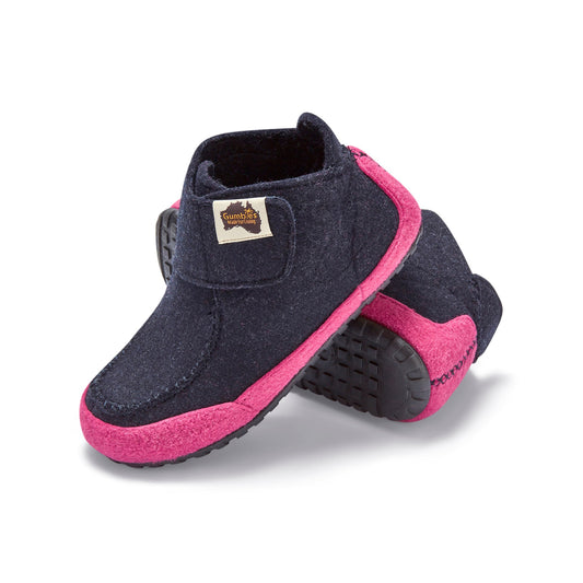 Quokka - Women's - Navy & Pink Quokka Slippers Gumbies