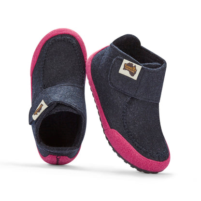 Quokka - Women's - Navy & Pink Quokka Slippers Gumbies