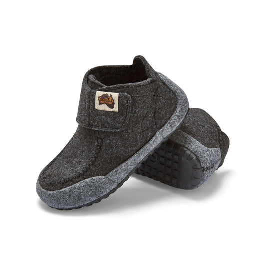 Quokka - Men's - Charcoal & Grey Quokka Slippers Gumbies