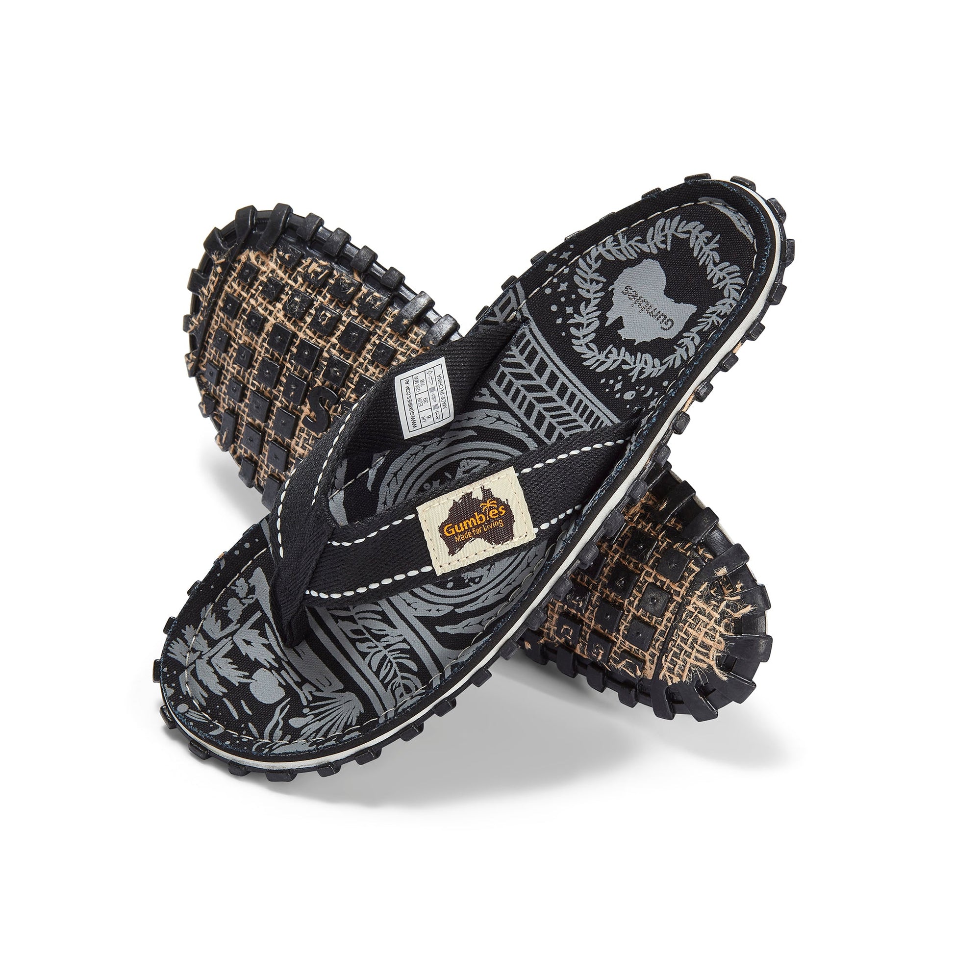 Islander Flip-Flops - Men's - Midnight Black Islander Flip-Flops Gumbies