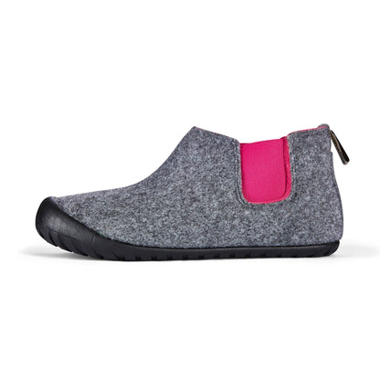 Brumby - Women's - Grey & Pink Brumby Slippers Gumbies