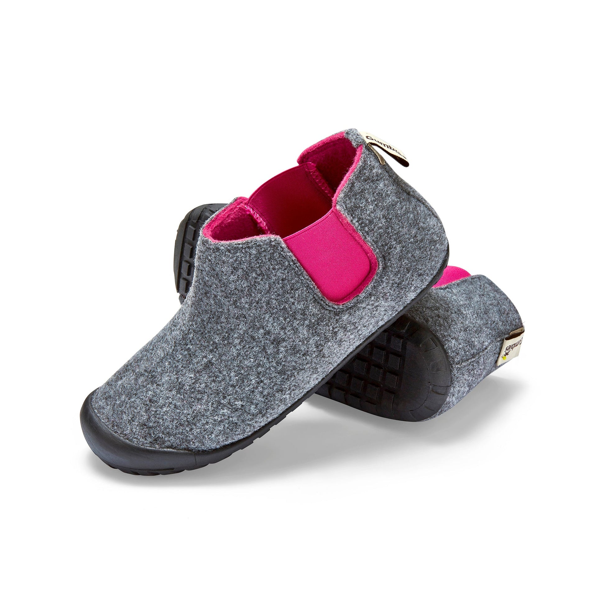 Brumby - Women's - Grey & Pink Brumby Slippers Gumbies