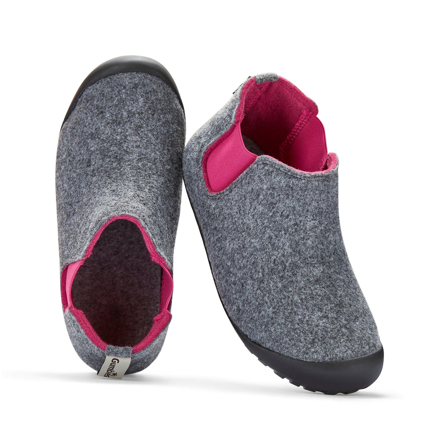 Brumby - Women's - Grey & Pink Brumby Slippers Gumbies