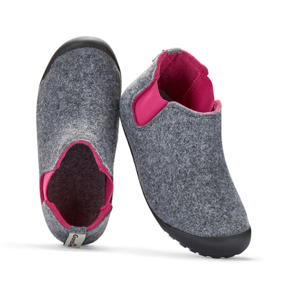 Brumby - Women's - Grey & Pink Brumby Slippers Gumbies