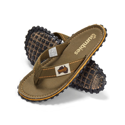 Islander Flip-Flops - Men's - Classic Khaki Islander Flip-Flops Gumbies