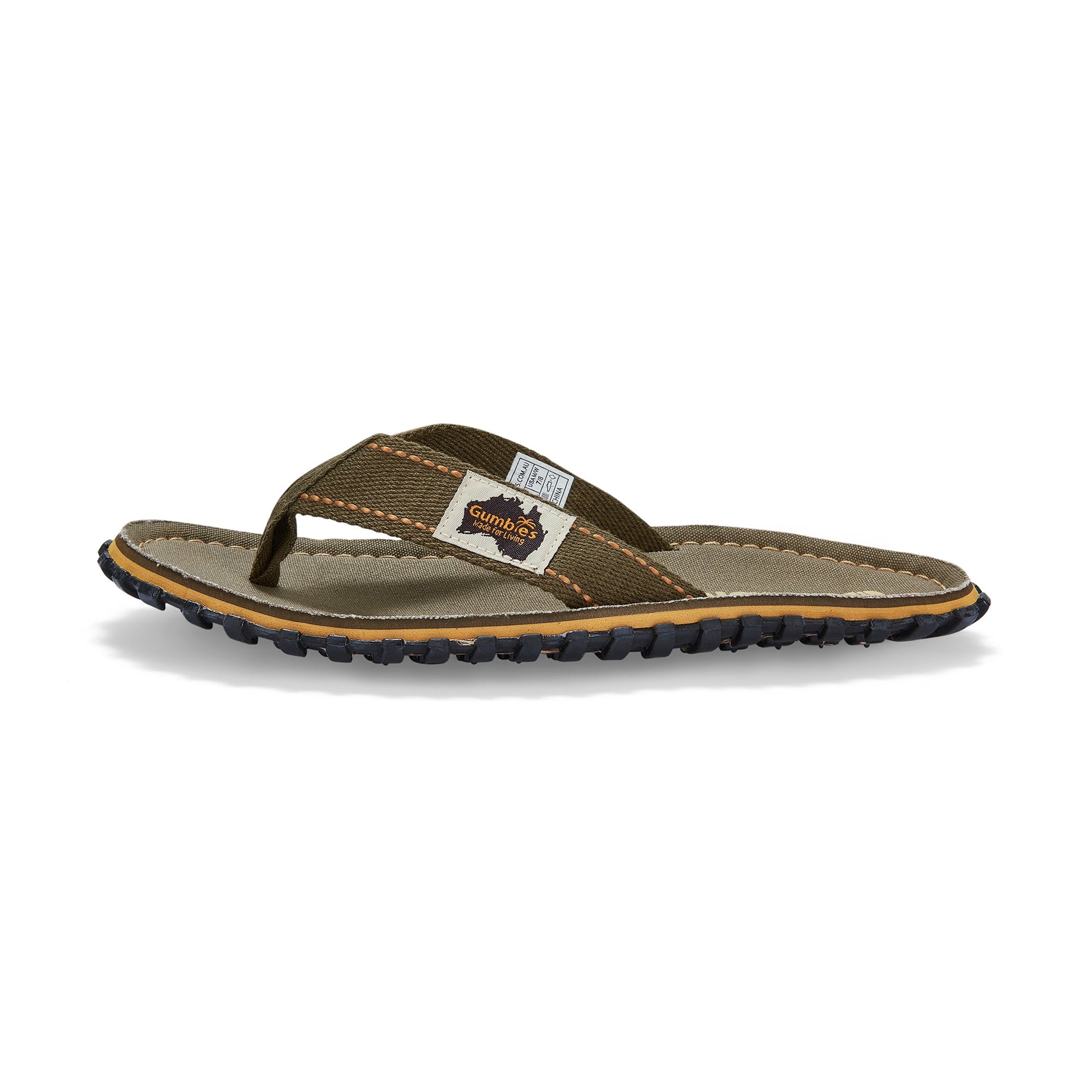 Islander Flip-Flops - Men's - Classic Khaki Islander Flip-Flops Gumbies