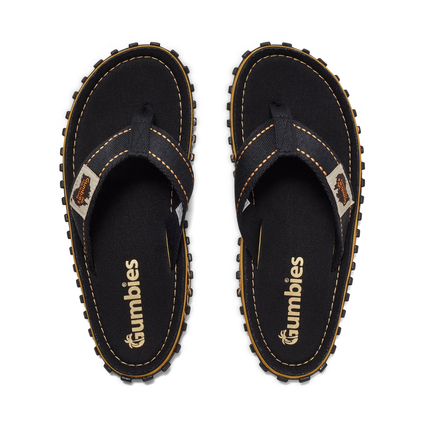 Islander Flip-Flops - Men's - Classic Black Islander Flip-Flops Gumbies