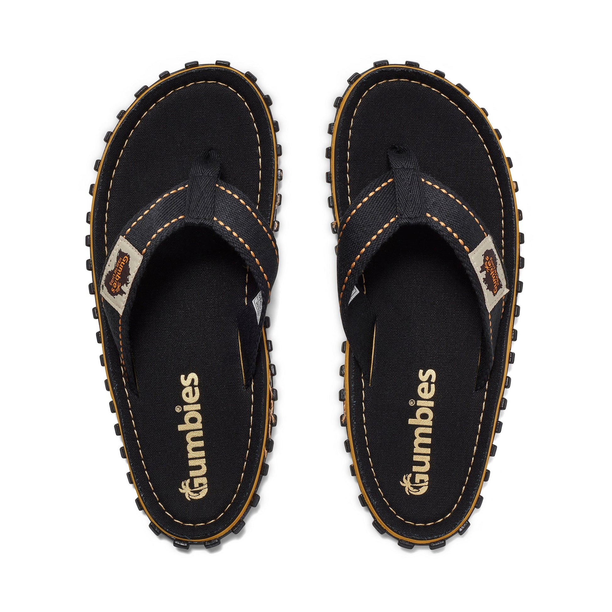 Islander Flip-Flops - Men's - Classic Black Islander Flip-Flops Gumbies