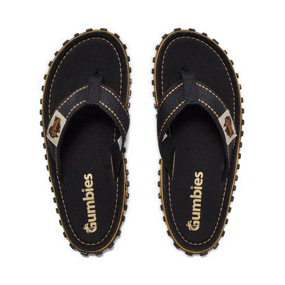 Islander Flip-Flops - Men's - Classic Black Islander Flip-Flops Gumbies