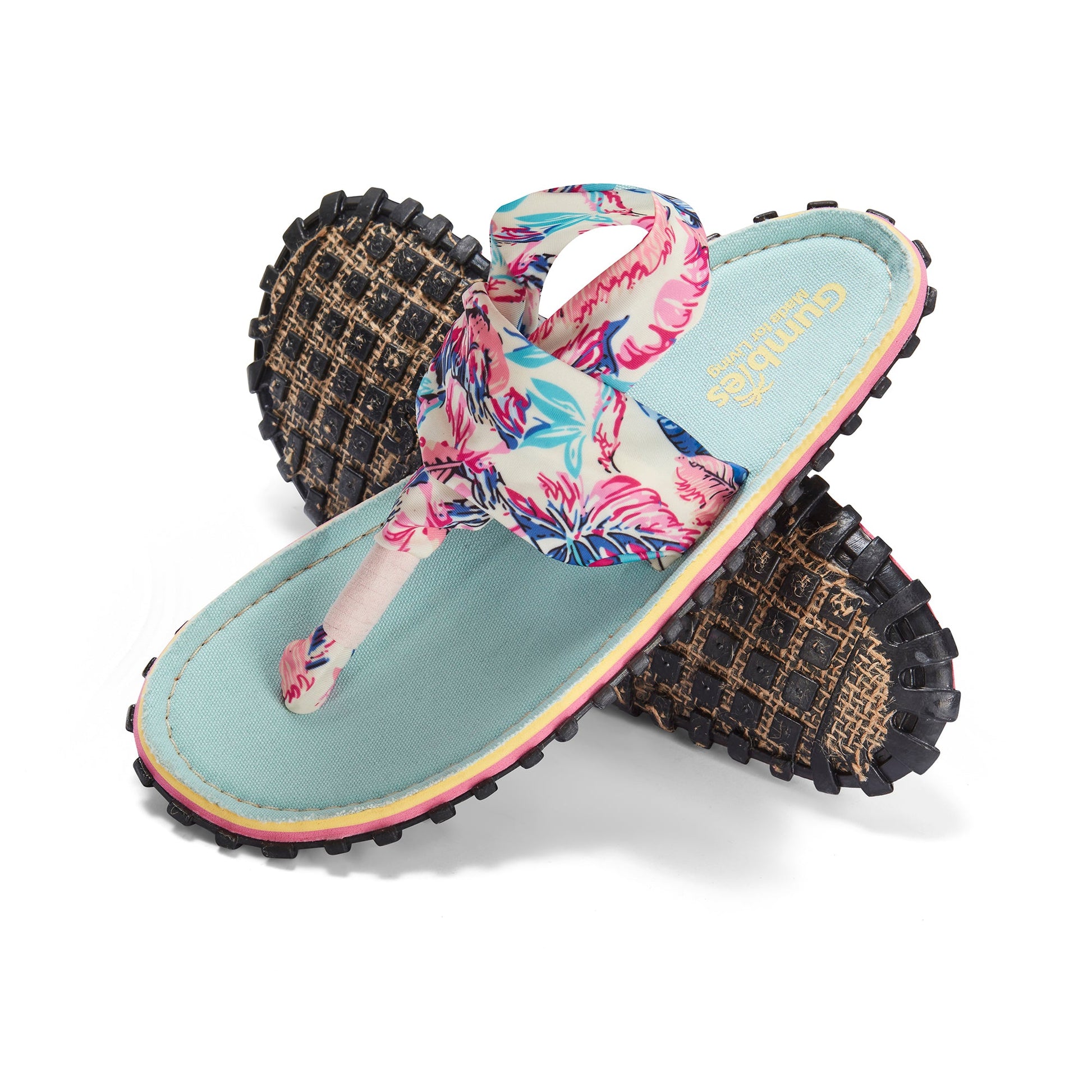 Slingbacks - Women's - Mint / Pink Slingback Sandals Gumbies