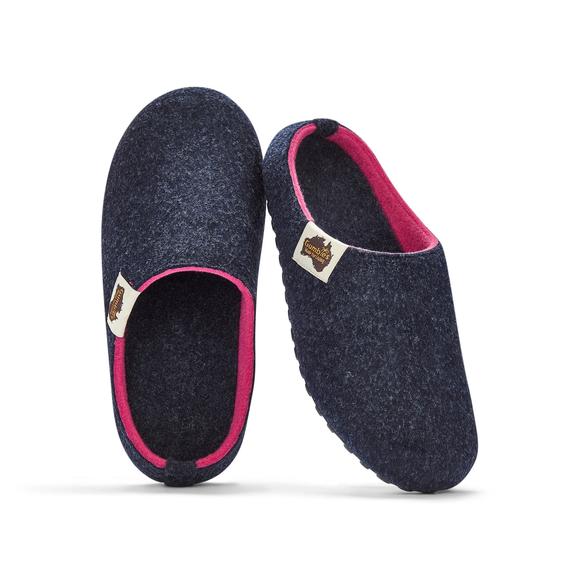 Outback - Women's - Navy & Pink Outback Slippers Gumbies