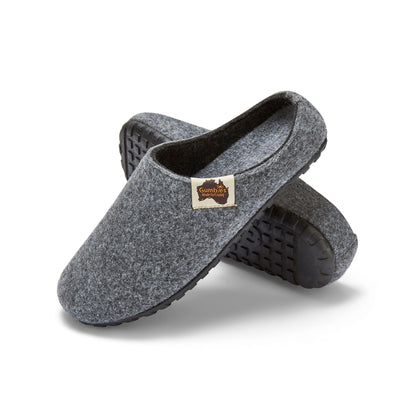 Outback - Men's - Grey & Charcoal Outback Slippers Gumbies