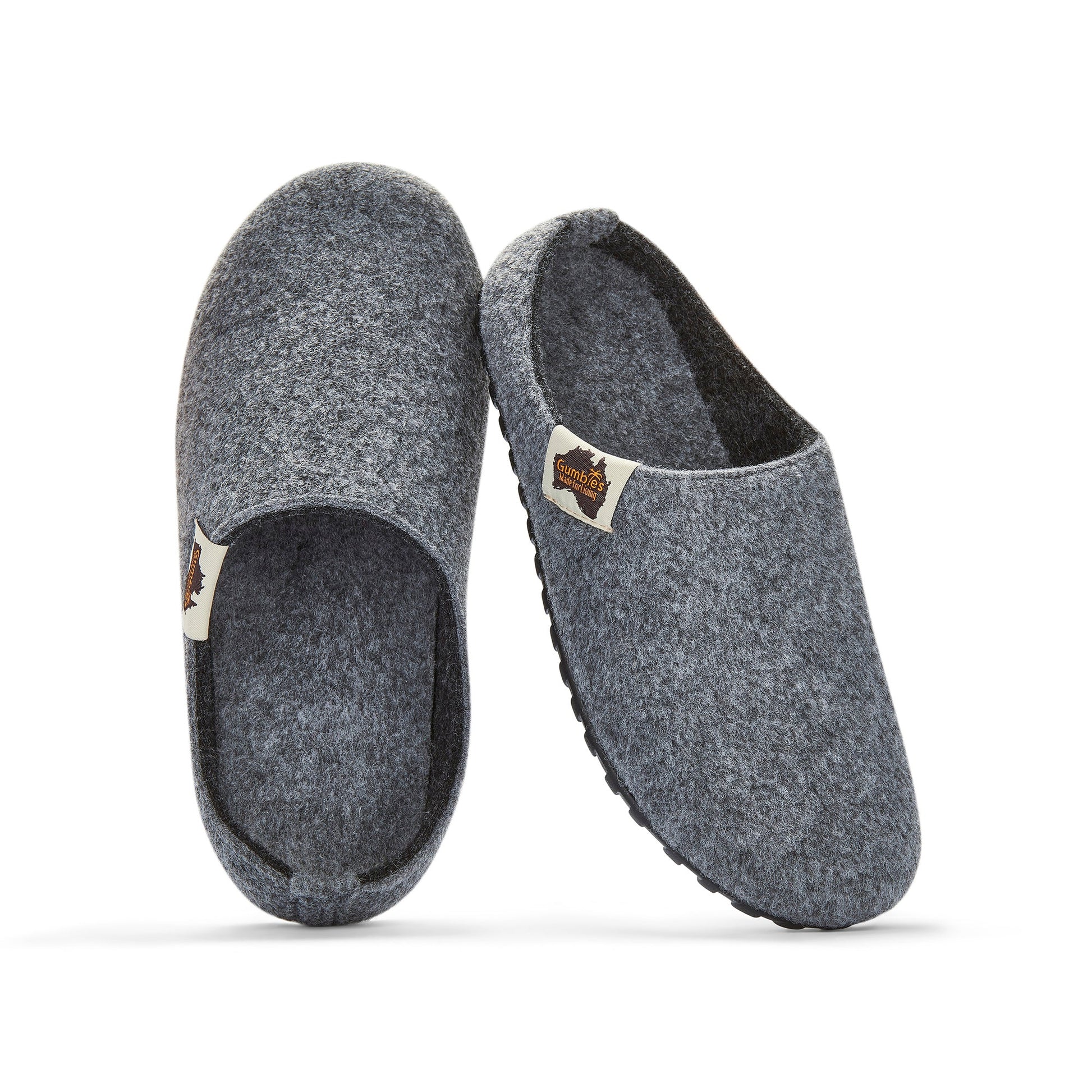Outback - Men's - Grey & Charcoal Outback Slippers Gumbies
