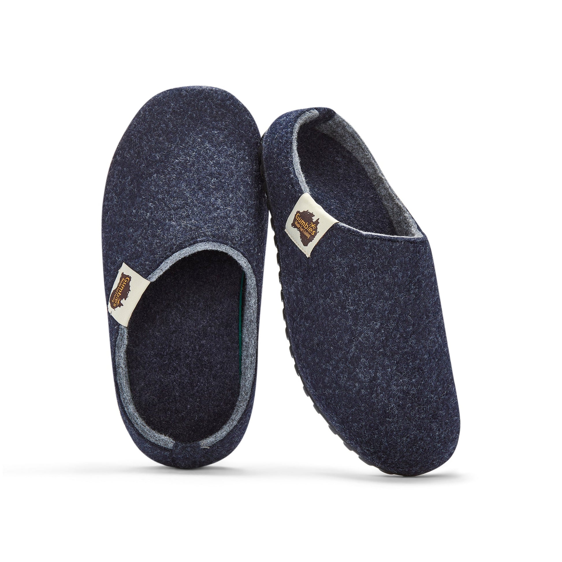 Outback - Men's - Navy & Grey Outback Slippers Gumbies