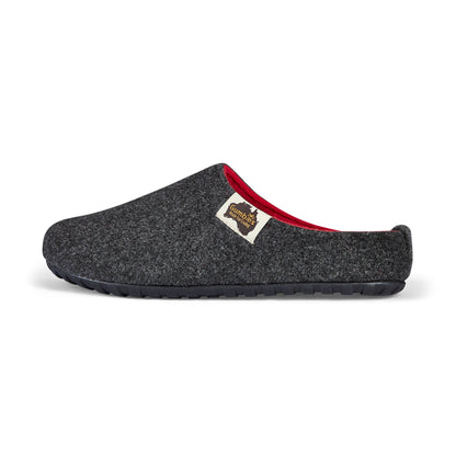 Outback - Men's - Charcoal & Red Outback Slippers Gumbies