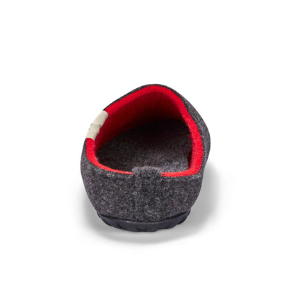 Outback - Men's - Charcoal & Red Outback Slippers Gumbies