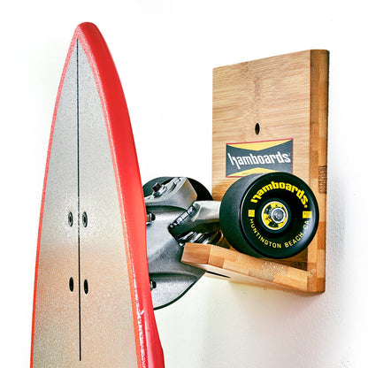Hamboards - Bamboo Board Wall Mount Skateboard Storage Hamboards