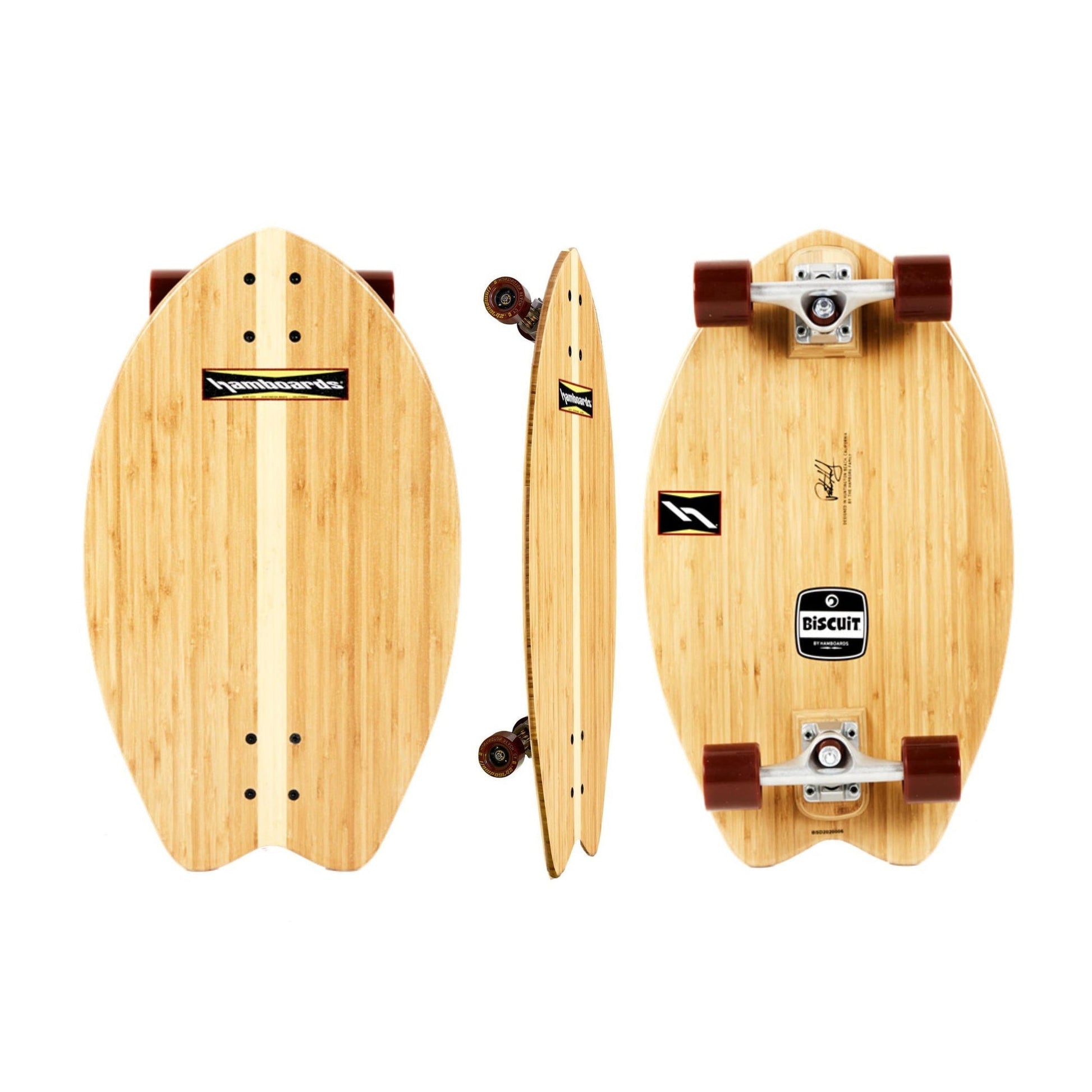 Hamboards - 24" The Biscuit - Bamboo Skateboards Hamboards