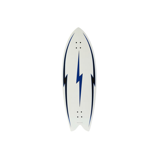 Hamboards - 43" The Pescadito - North Shore White - Deck Only Skateboards Hamboards